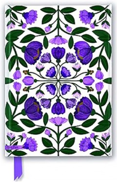 Nina Pace Purple Flowers Foiled Journal